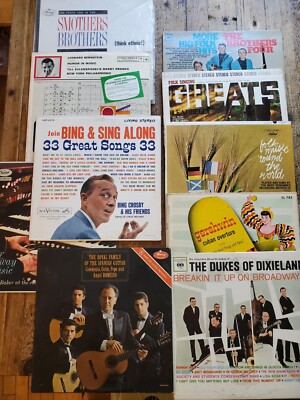 Vintage Vinyl Lot of 10 Royal Family Crosby Baker Bernstein Gershwin Folk Lot2