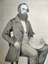 Antico disegno Acquerello Ritratto Dessin ancien Portrait
