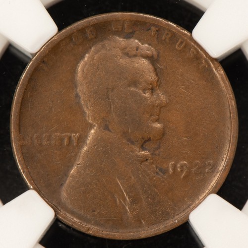 1922 No D 1c Lincoln Wheat Small Cent - Strong Reverse - NGC Fine Dets - B4792 - Picture 3 of 4