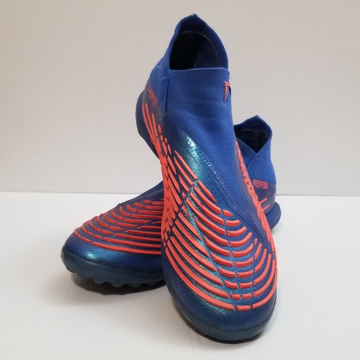 Adidas Predator Edge.1 TF Sapphire Edge Cleats Blue Turbo GW9997 Men Size 6.5 fceab34314bb.jpg?width=3840&  main image 4