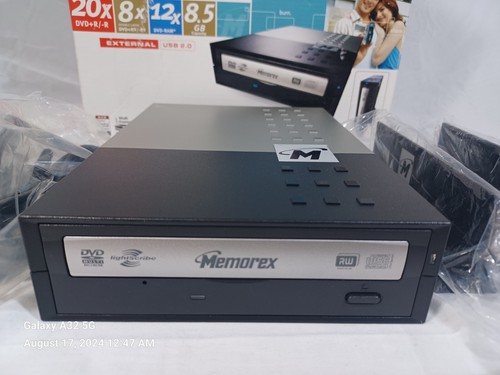 MEMOREX EXTERNER DVD RECORDER Light Scribe MULTI FORMAT 2.0 USB Neu geöffnete Verpackung - Bild 3 von 6