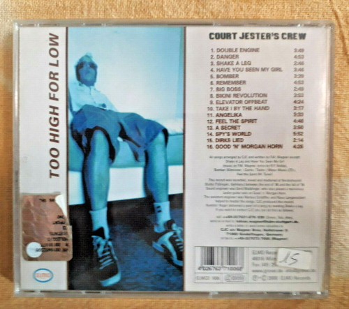 COURT JESTER'S CREW -too high for low/ska/rocksteady/laurel aitken/skatalites/CD - Imagen 3 de 3