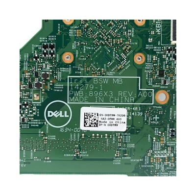 14279-1 00DTRW For Dell Inspiron 3452 3552 Motherboard With 32G