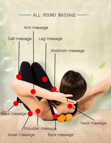 Peanut Lacrosse Massage Ball Trigger Point Yoga Therapy Myofascial Release Tools - Picture 3 of 20