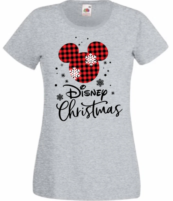 Disney Christmas Grey t shirt top women and men s FOTL small 2xl