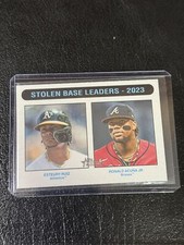 2024 Topps Heritage Stolen Bases Acuna Ruiz White Border