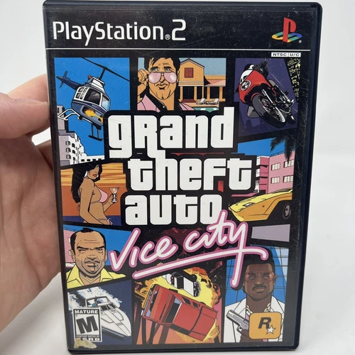 Grand Theft Auto: Vice City (Sony PlayStation 2, 2002) PS2 BL - Map No Manual VG