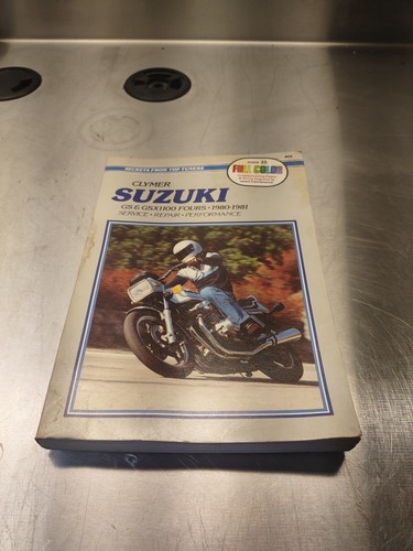 1980-1981 CLYMER SUZUKI GS GSX1100 FOURS SERVICE SHOP REPAIR GUIDE MANUAL SEALED - Bild 1 von 2