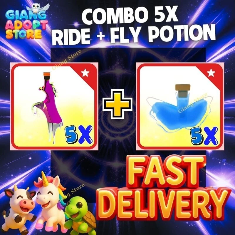 A NEW BRAND 🕊 Potion Combo– Ride/Fly Potion (1x, 3x, 5x)|Instant Deliver/Trusted Store!!