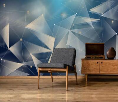 3D Fantasy Polygon ZHUA3112 Wallpaper Wall Murals Removable Self-adhesive Amy