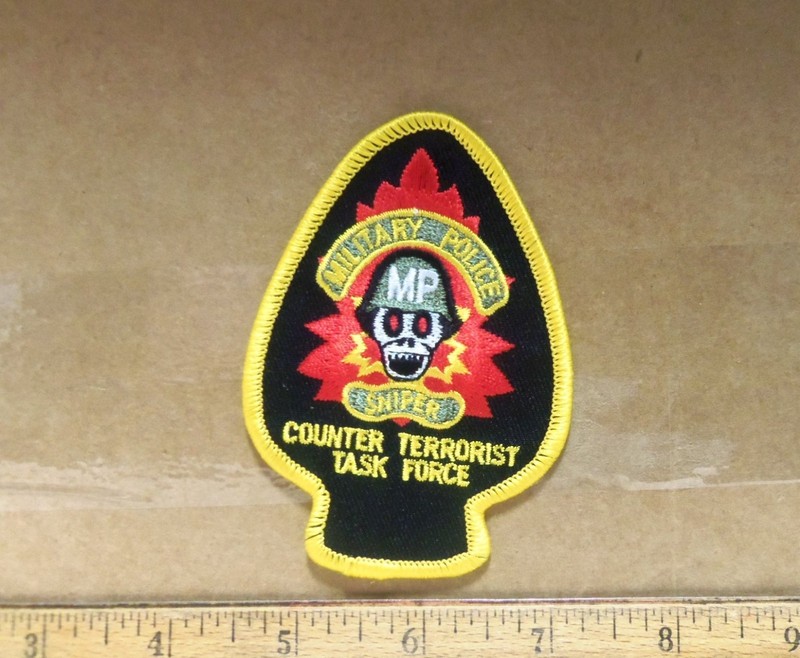 US Army - Military Police - Sniper Embroidered Patch 