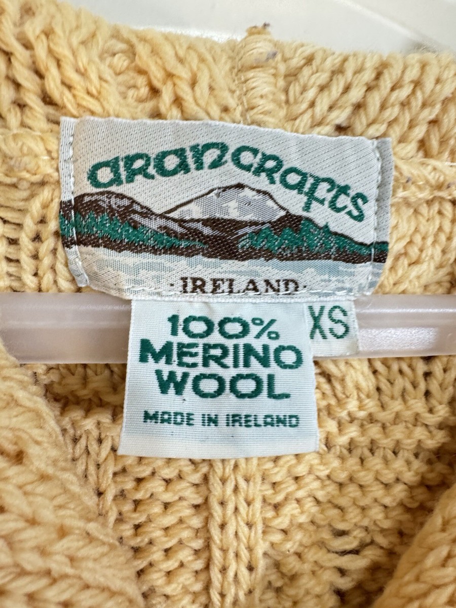 Aran Crafts Kids Shawl Neck Sweater - 100% Merino Wool, Made In Ireland - View #6