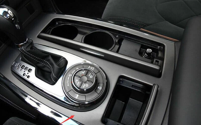 Cubierta de marco de cambio de marchas de consola para Nissan Armada Y62 2017-20 rojo madera grano Foto 4 de 4