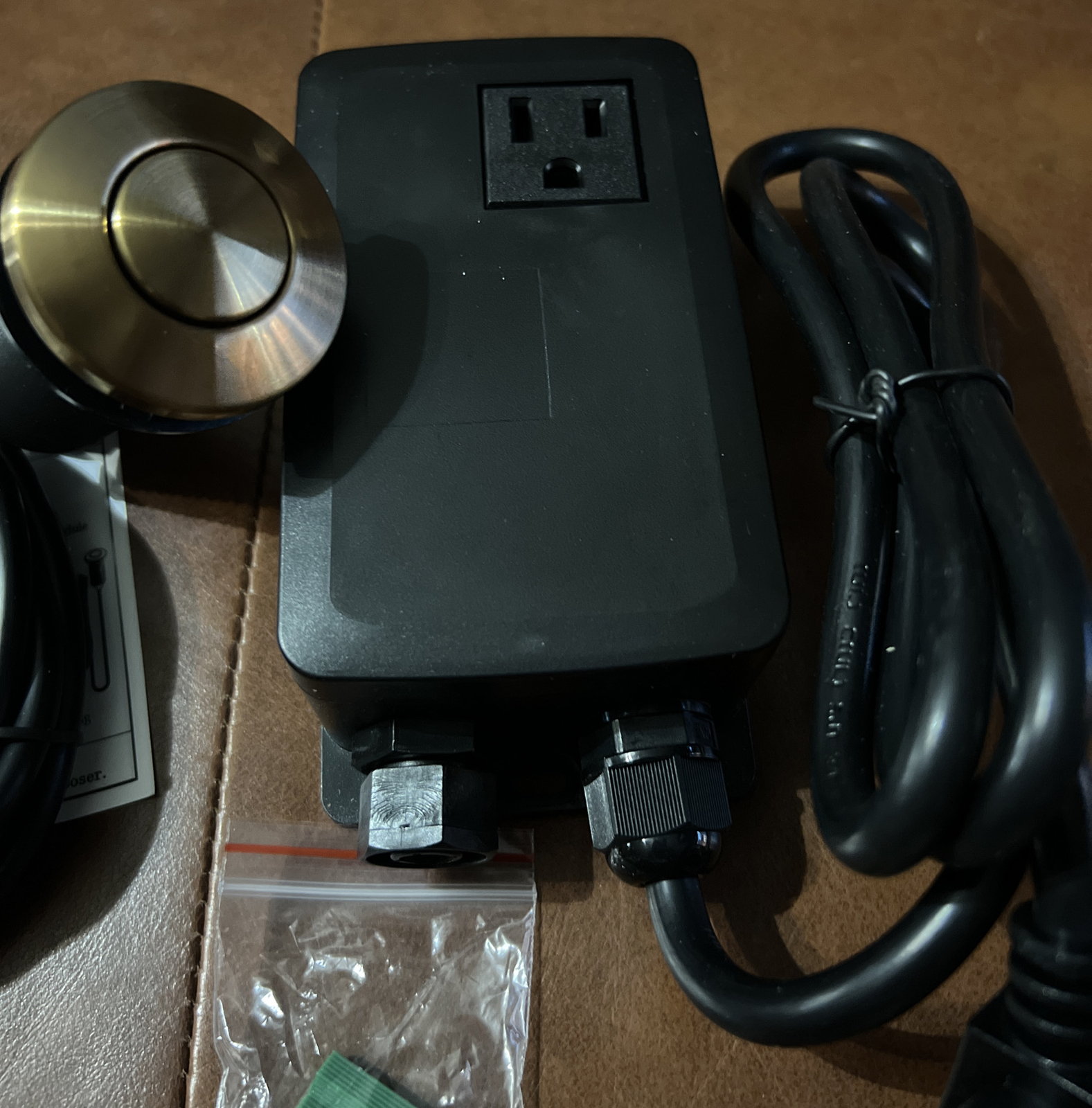 SINKINGDOM Garbage Disposal Sink Top Air Switch Kit with Long Button