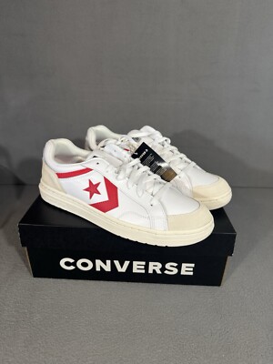 New Converse Pro Blaze Classic Ox Leather White Red Egret - Main Image