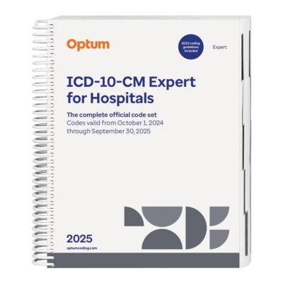 	2025 ICD-10-CM Expert for Hospitals with guidelines Spiral	