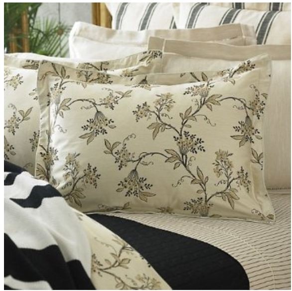 Ralph Lauren Plage D'Or Champagne Floral standard pillow sham for sale