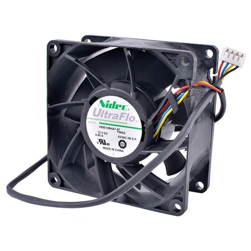 Nidec Sever Cooling Fan V80E12BHA7-57 8cm 8038 12V 0.80A - 第 1/2 張圖片