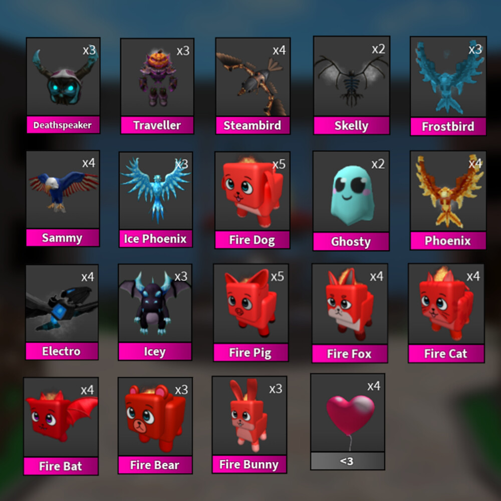 Roblox Murder Mystery 2 MM2 Fire Bunny Pet Godly Fast Shipping!