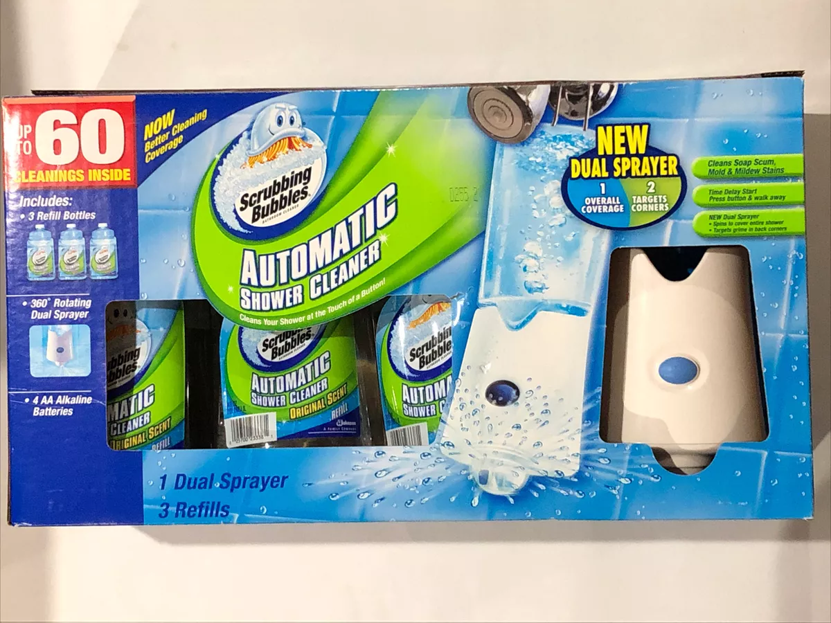 Automatic shower cleaner outlet
