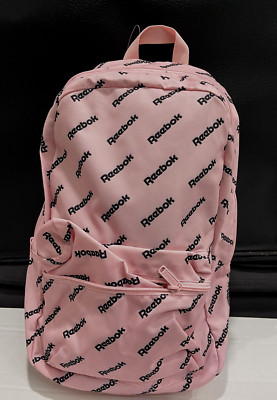 Reebok Sample Classic Unisex Sport Backpack Pink/Black Logo