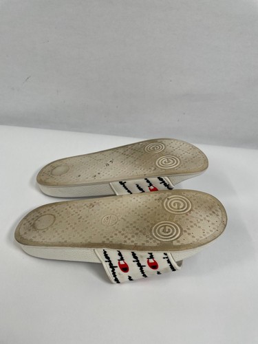 Champion Women’s White / Black Logo Flip Flops Beach Flats Size 7 - 第 5/8 張圖片