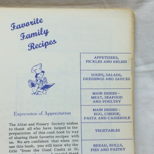 Cookbook Good Cooks At St. Mary's of the Immaculate Conception Avon Ohio 1987 - Imagen 4 de 11