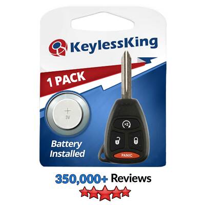 Replacement for KOBDT04A Keyless Entry Remote Start Car Key Fob Control 4b
