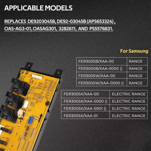 DE92-03045B Range Oven Control Board for Samsung FER300SX/SW/SB AP5653324 - Bild 3 von 10