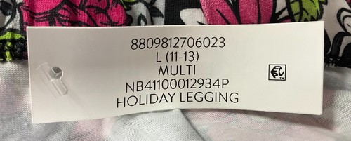 No Boundaries Junior's Skull & Flower Print Black Ankle Leggings Size Large New - Picture 8 of 8
