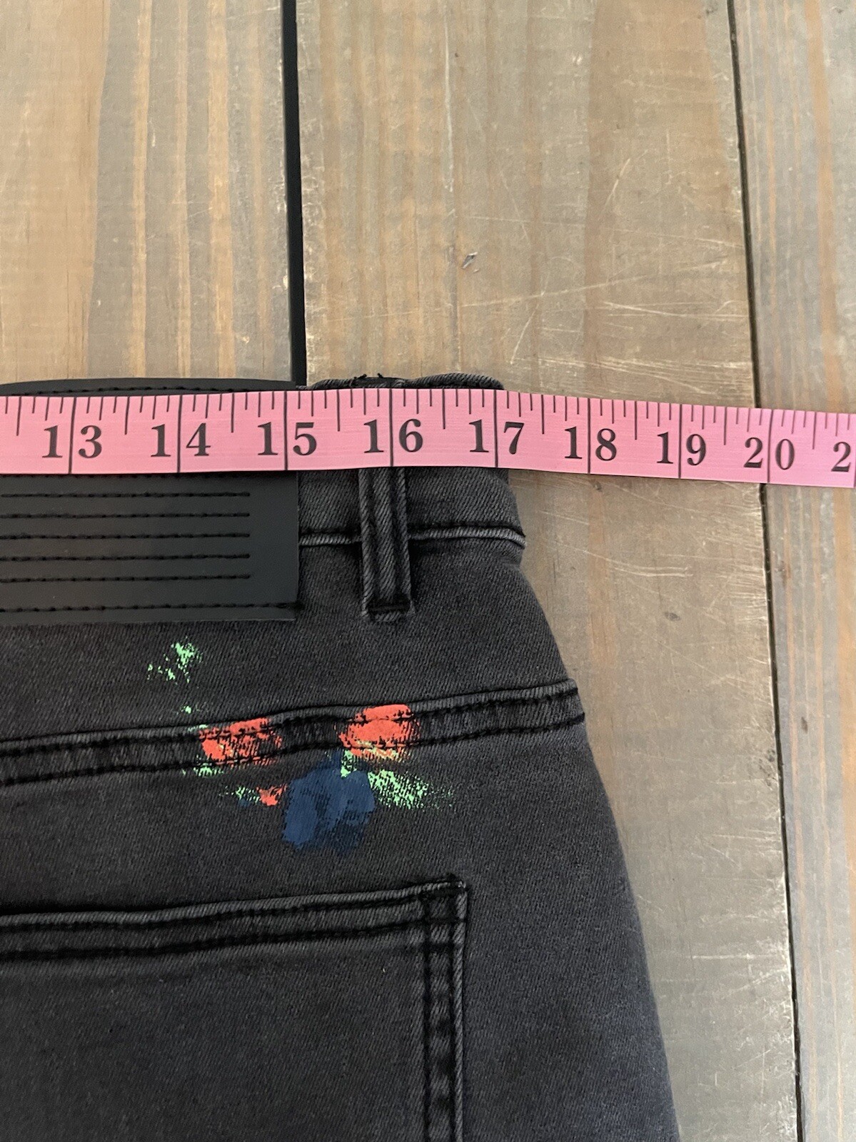 Serenede Black Paint Splatter Mens Denim Jeans 36X32 … Gem