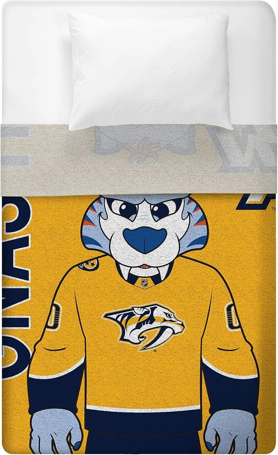 Sleep Squad Nashville Predators Gnash Fleece Blanket
