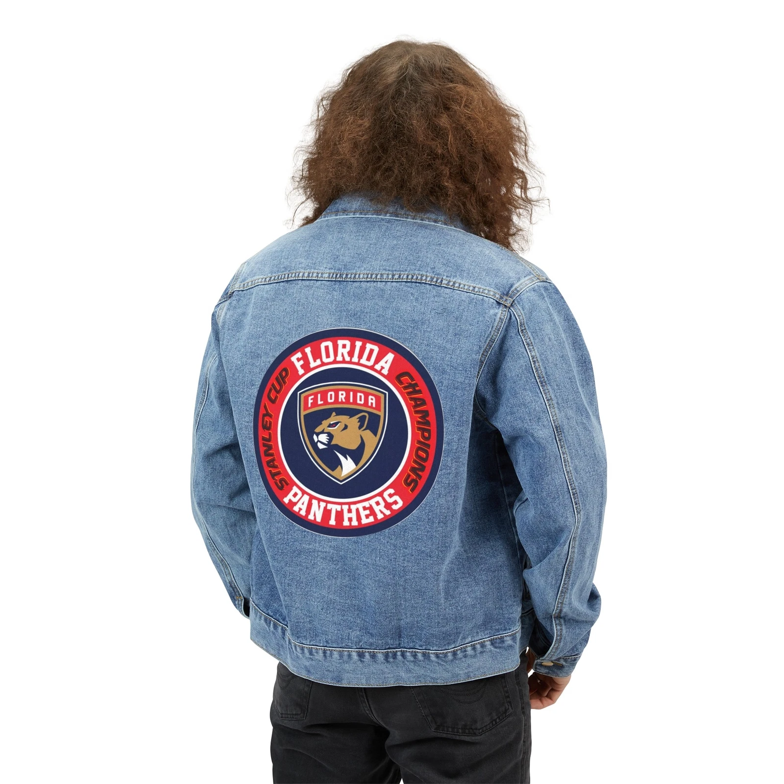 Men's Denim Jacket Florida Panthers