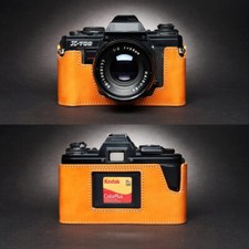 Cowhide Leather Camera Half Case Bag Covers Fit For Minolta X-700 X570 X300 X370