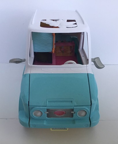blue barbie van