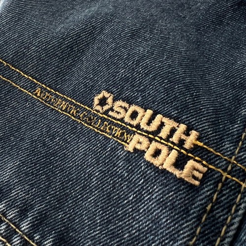 Y2K Southpole Vintage Baggy Wide Leg Jeans Kids Boys 12 Loose Blue 100% Cotton - Picture 4 of 8