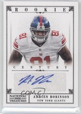 2012 National Treasures Century Black Signatures 13/25 Adrien Robinson Auto 0c2