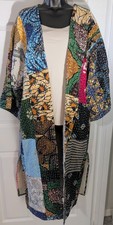 Raj Patchwork Kantha Kimono Jacket 100 Cotton One Size Handmade India