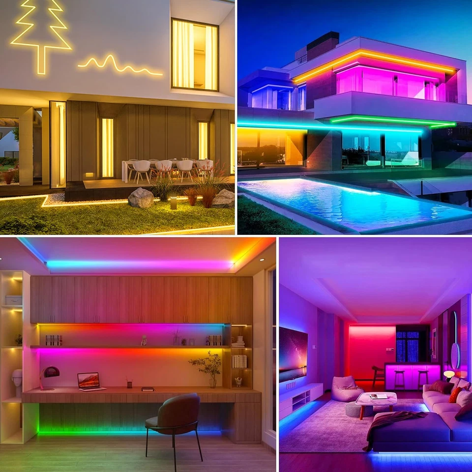 Striscia LED Neon RGB Da 15 M, Flessibile Multicolore Al Neon, Controllo Con App - Immagine 2 di 4