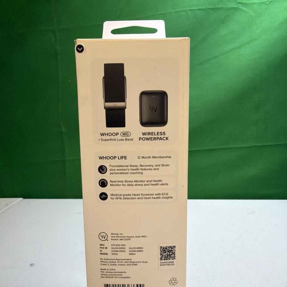 Фитнес-трекер WHOOP MG Life Sensor сердечный экран 970-003-000 здоровье (новый) - Изображение 2 из 3