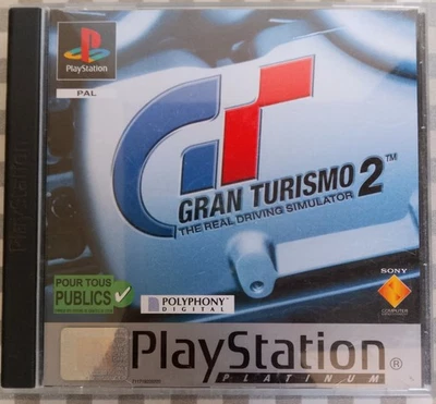 Jeu vidéo console SONY PS1 Playstation 1 GRAN TURISMO 2 PLATINUM FR CA44 - Photo 1/4
