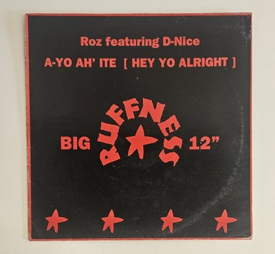 Roz Ft D Nice - Ayo Ah Ite (Hey Yo Alright) SLEEVE ONLY 