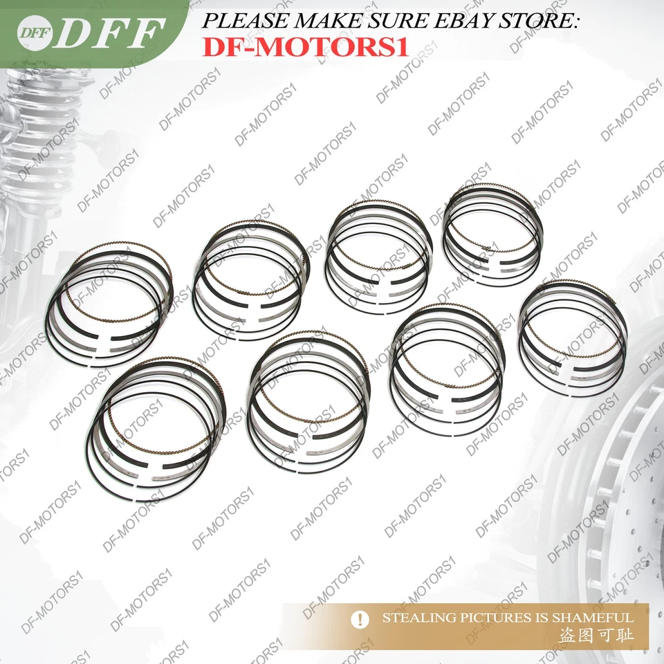 Juego de 8 anillos de pistón Φ89,9 mm para Mercedes-Benz CLK430 S430 E430 W163 4,3 L M113 V8 Foto 3 de 4