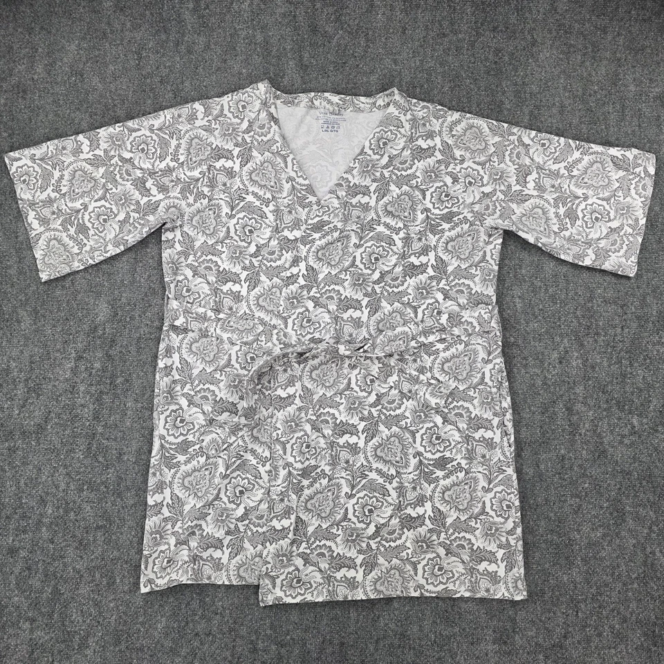 Vera Bradley Robe Womens L XL Paisley Kimono Belted Pockets Soft Plush Bathrobe - Image 2 of 4