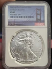 2013 S American Silver Eagle NGC MS69 Struck at San Francisco Mint 1oz ASE