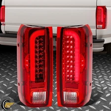[FULL LED] Tail Lights Rear Lamps For Ford F150 F250 F350 Bronco 90-97 96 Pair