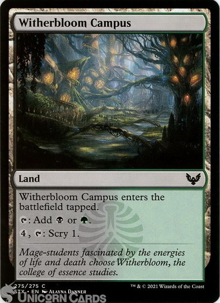 Witherbloom Campus Common Mint MTG Card :: :: Strixhaven Commander Decks 2021 ::