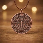 Pure Copper Christian Christus Vincit Crucifix Necklace - Handmade Boho Gift