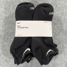 Nike Everyday Plus Cushioned Low Training Socks 6 Pair Pack Black Mens 8-12