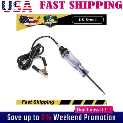 Test Light Auto Car Circuit Tester Probe 12V 6V DC Voltage Continuity TesterTool